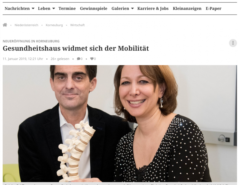 Gesundheitshaus- Orthopädie in Korneuburg